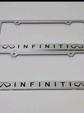 Infiniti Stainless Steel License plate frames (2)